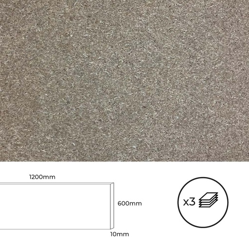 [000001900] SET 3 TABLEROS AGLOMERADO 1200x600x10mm. BERTINI