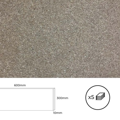 [000001905] SET 5 TABLEROS AGLOMERADO 600x300x10mm. BERTINI