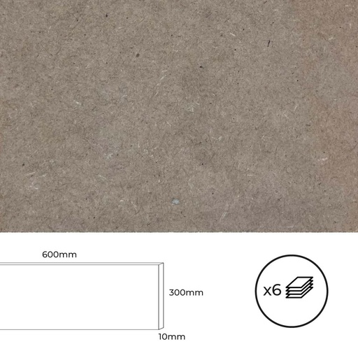 [000001911] SET 6 TABLEROS MDF 600x300x10mm. BERTINI