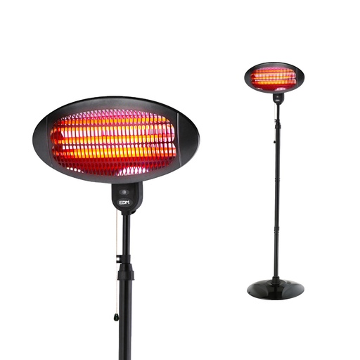 [000001931] ESTUFA DE CUARZO DE EXTERIOR CON PIE - 2000W - EDM