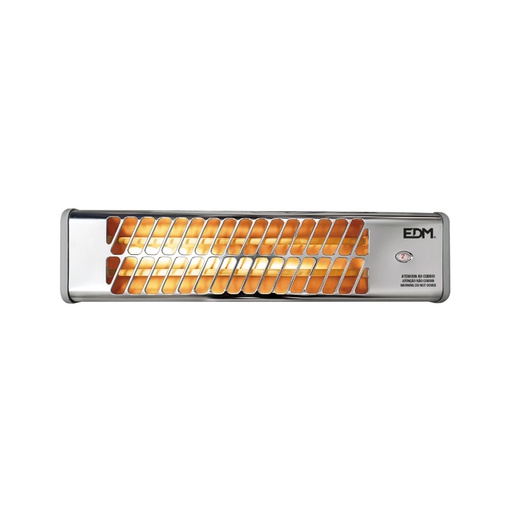 [000001939] ESTUFA DE BAÑO DE CUARZO - MODELO CROMO - 600-1200W  ORIENTABLE - EDM
