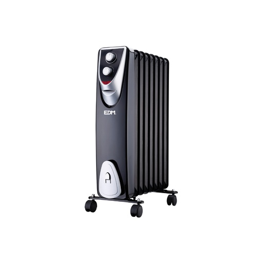 [000001949] RADIADOR MODELO "BLACK EDITION" -  SIN ACEITE - (8 ELEMENTOS) - 1500W - EDM
