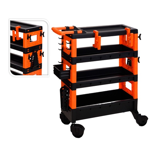 [000002021] CARRO TRANSPORTE HERRAMIENTAS 68x35x87.5cm FX TOOLS