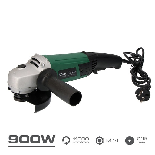 [000002041] AMOLADORA ELECTRICA 900W Ø115mm 40x22cm KOMA TOOLS