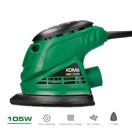 [000002045] LIJADORA TIPO MOUSE 105W 14,1x14,5cm KOMA TOOLS