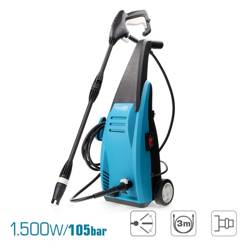 [000002048] HIDROLIMPIADORA ALTA PRESION 105 BAR 1500W 29,5x64cm KOMA TOOLS