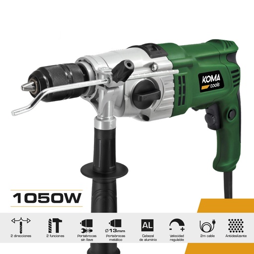 [000002063] TALADRO PERCUTOR 1050W 13x39x26cm KOMA TOOLS