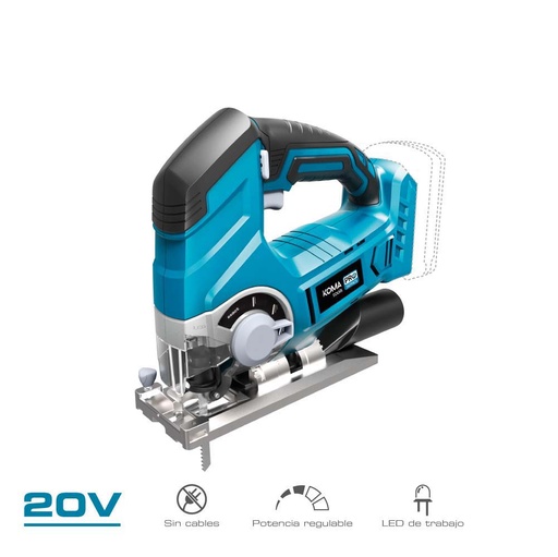 [000002086] CALADORA 20V (SIN BATERÍA NI CARGADOR) 23x21,5cm KOMA TOOLS PRO SERIES BATTERY