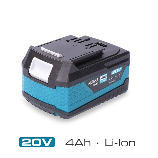 [000002103] BATERIA LI-ION 20V 4.0A 7,5x11,7x6,3cm KOMA TOOLS PRO SERIES BATTERY