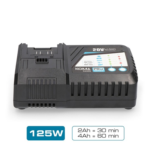 [000002105] CARGADOR RAPIDO BATERIA 125W KOMA TOOLS PRO SERIES BATTERY