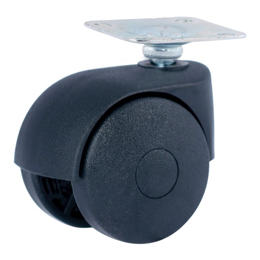 [000002133] RUEDA PLATINA Ø50mm (RUEDA) POLIPROPILENO NEGRO CR39220 AFO