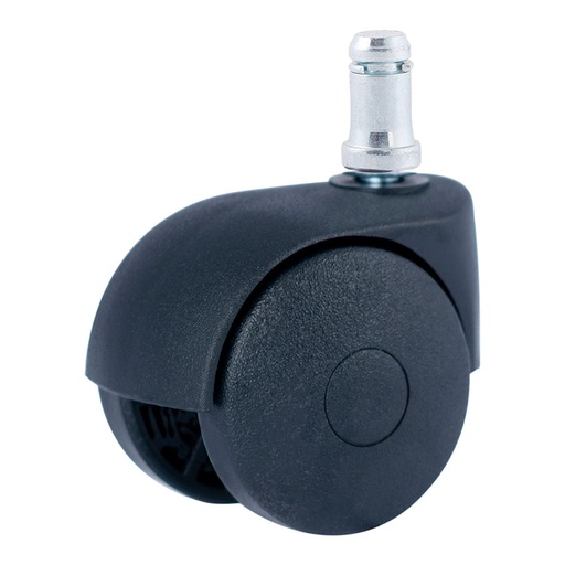[000002135] RUEDA ESPIGA LISA ANILLA Ø50mm (RUEDA) POLIPROPILENO NEGRO CR39478 AFO
