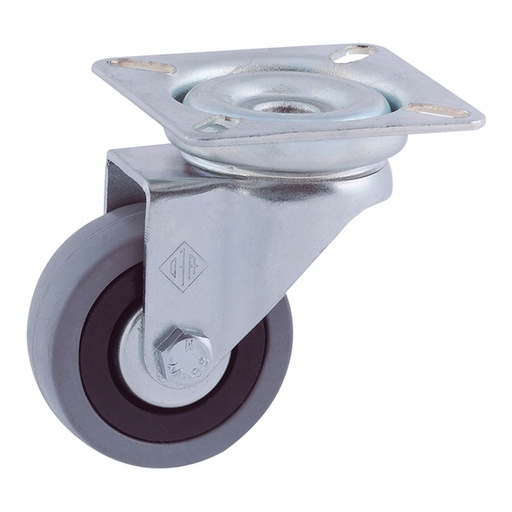 [000002136] RUEDA PLATINA Ø50mm (RUEDA) GOMA GRIS CR00598 AFO