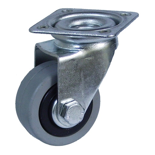 [000002140] RUEDA PLATINA Ø40mm (RUEDA) GOMA GRIS CR07131 AFO