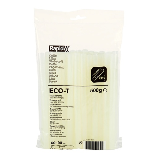[000002181] COLA 500g ECO T Ø12x190mm TRANSPARENTE 24941500 RAPID