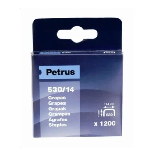 [000002195] CAJA 1200 GRAPAS MOD. 530/14mm 77517 PETRUS