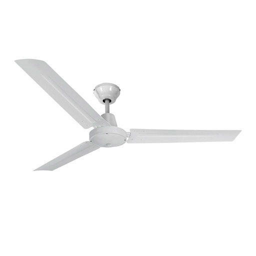 [000002267] VENTILADOR DE TECHO MODELO MINI INDUSTRIAL BLANCO POTENCIA: 60W ASPAS: Ø120cm CON CONTROLADOR DE PARED EDM