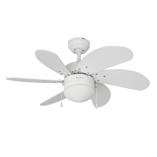 [000002269] VENTILADOR DE TECHO MODELO ARAL BLANCO POTENCIA: 50W ASPAS: Ø76cm EDM