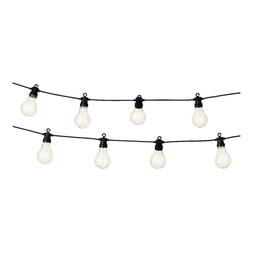 [000002320] GUIRNALDA BOMBILLAS VINTAGE EXTERIOR 14,5m 20 LEDS IP44 LUZ CALIDA LUMINEO