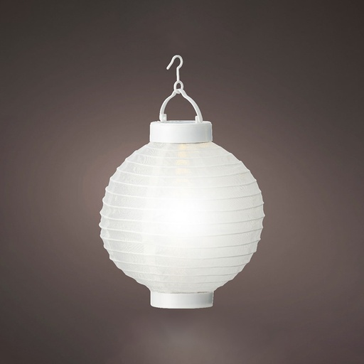 [000002321] LAMPARA SOLAR BLANCA Ø20x23cm