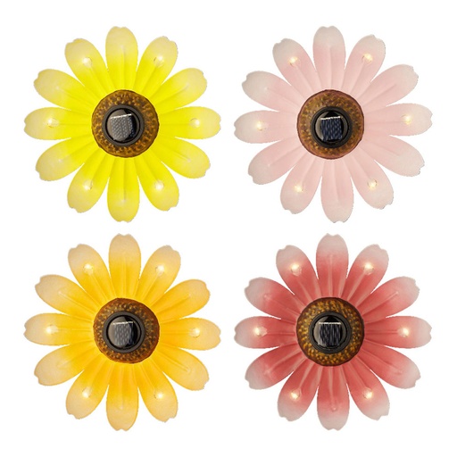 [000002328] FLOR SOLAR COLORES SURTIDOS Ø14x4cm