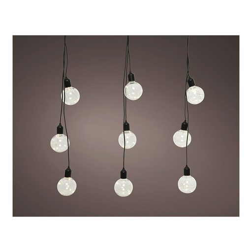 [000002420] GUIRNALDA BOMBILLAS PARA EXTERIOR FORMA GLOBO IP44 3m 12 LEDS
