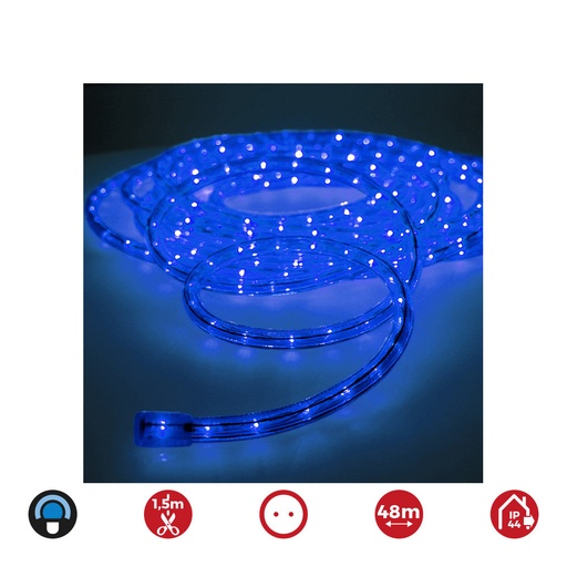 [000002446] ULT. UNIDADES TUBO FLEXILUX  AZUL  2 VIAS MULTIFUNCION (INTERIOR-EXTERIOR) EDM 48m  EURO/m