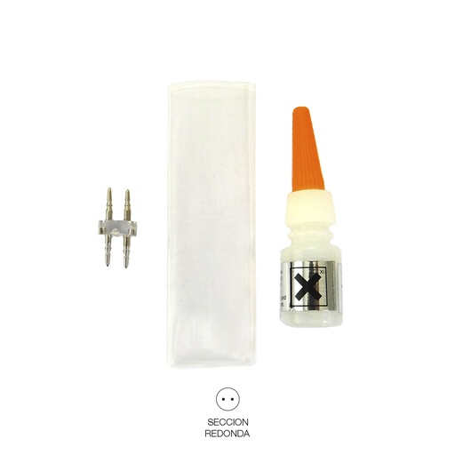 [000002450] KIT UNION TUBO FLEXILUX/FLEXILED 2 VIAS EDM