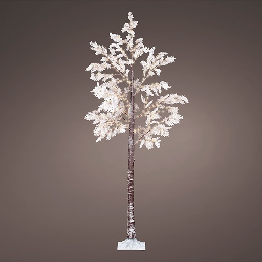[000002479] ARBOL MICRO LED FLORES BLANCAS IP44 210cm