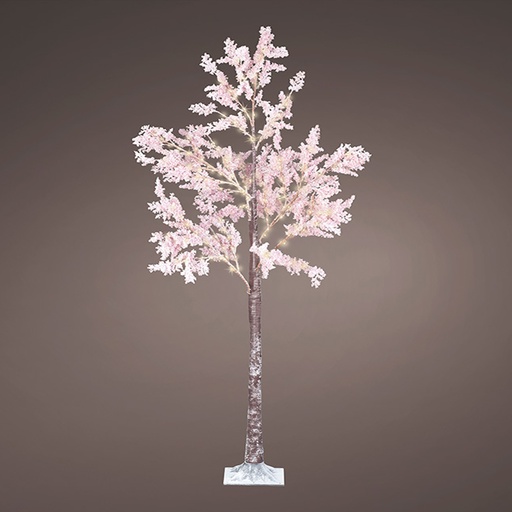 [000002480] ARBOL MICRO LED FLORES ROSAS IP44 180cm
