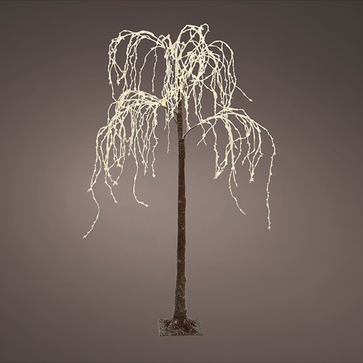 [000002484] ULT. UNIDADES ARBOL LED SAUCE LLORON NEVADO IP44 150cm