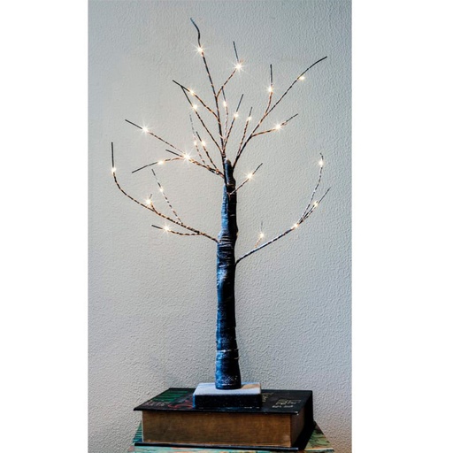 [000002491] ULT. UNIDADES ÁRBOL ILUMINADO 60cm 24 LEDS CALIDOS A PILAS 3xAAA